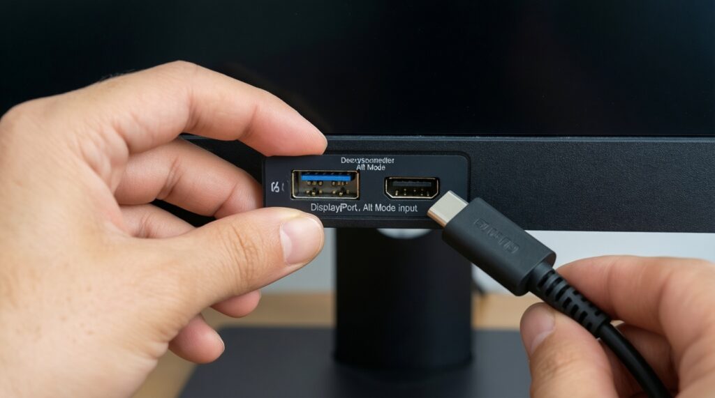 USB‑C, Thunderbolt, HDMI ต่างกันยังไง: เลือกจอพกพาให้เข้ากับ Mac โดยไม่ซื้อผิด - иллюстрация