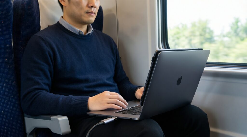 USB‑C, Thunderbolt, HDMI ต่างกันยังไง: เลือกจอพกพาให้เข้ากับ Mac โดยไม่ซื้อผิด - иллюстрация