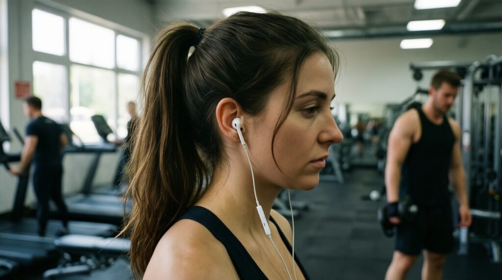 หูฟังกีฬาแบบไหนเหมาะกับคุณ: in‑ear, open‑ear, bone conduction สำหรับวิ่ง/ฟิตเนส - иллюстрация