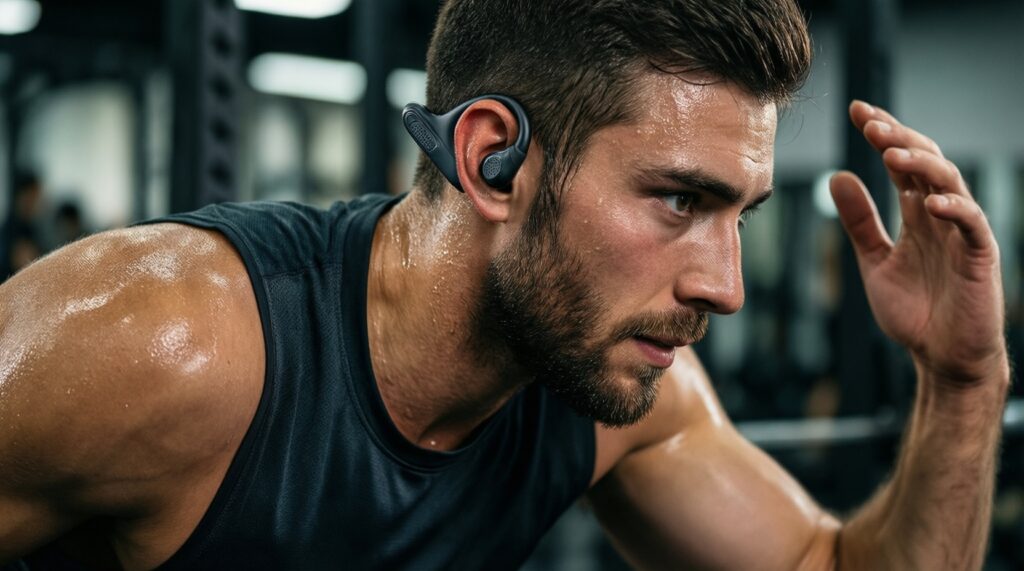 หูฟังสำหรับกีฬาแบบไหนเหมาะกับคุณ: In-ear, Open-ear, Bone conduction เปรียบเทียบข้อดีข้อเสีย - иллюстрация