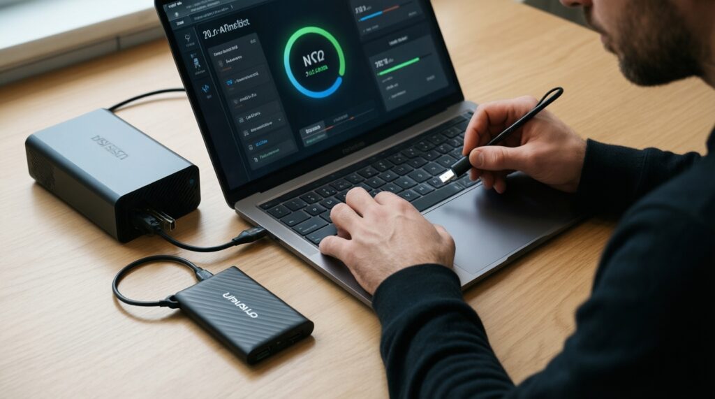 จัดอันดับอุปกรณ์เสริมสำหรับ Mac ที่ช่วยทำงานเร็วขึ้น: ฮับ, SSD พกพา, คีย์บอร์ด/เมาส์ - иллюстрация